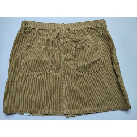 Arizona Jean Juniors Size 11 Button Front Khaki Corduroy Skirt NEW - Picture 2 of 7